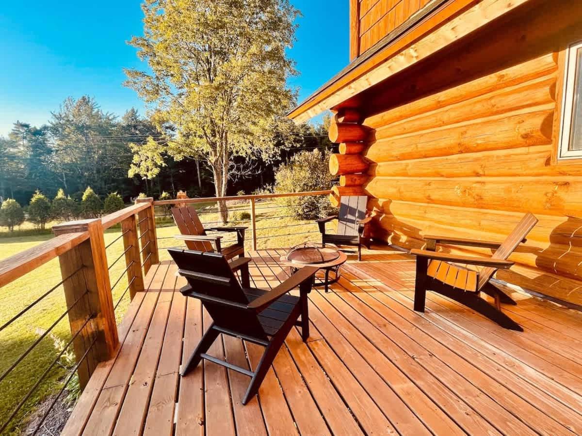 Stunning Log Cabin Getaway At The Hannu Haus Ironwood Zewnętrze zdjęcie