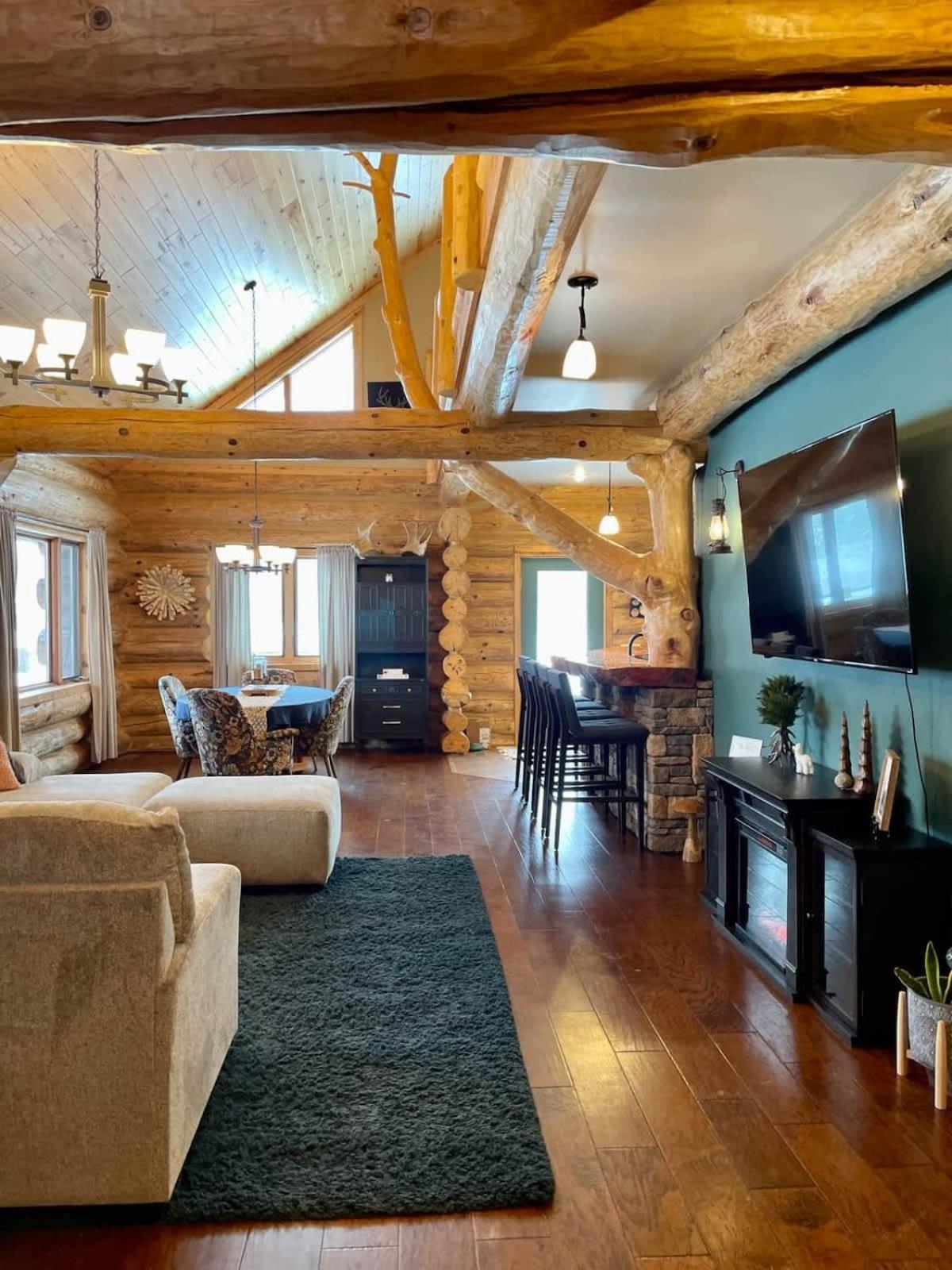 Stunning Log Cabin Getaway At The Hannu Haus Ironwood Zewnętrze zdjęcie